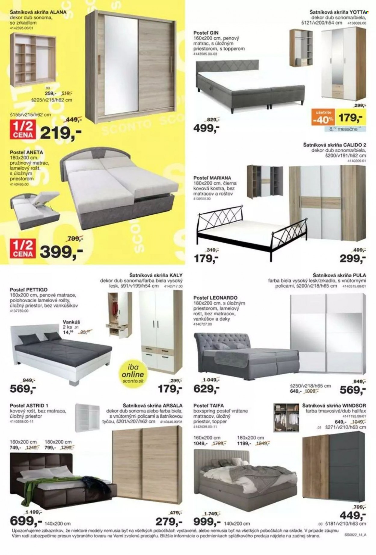 Leták Sconto nábytok - 24.6.2022 - 21.7.2022. Strana 14