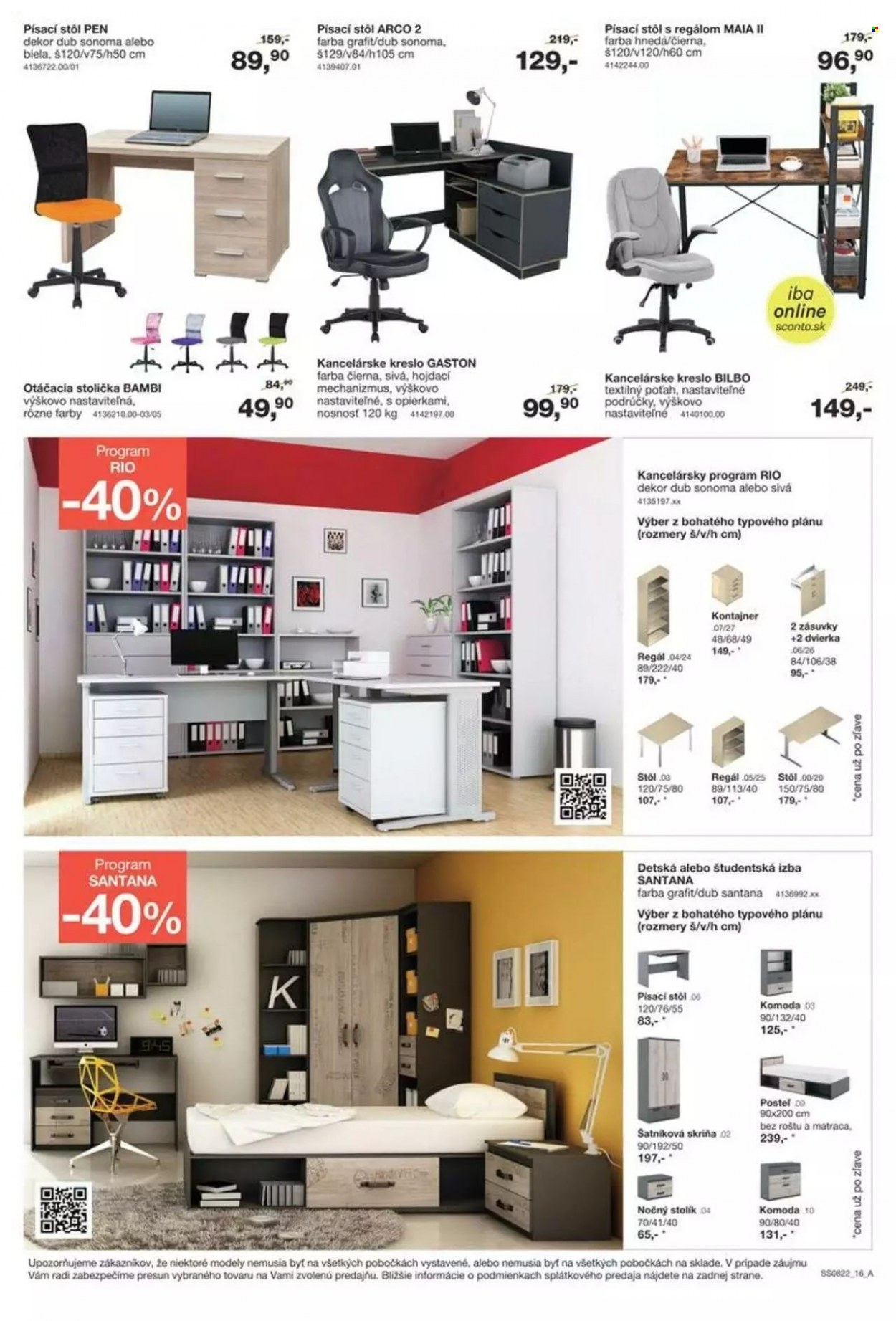 Leták Sconto nábytok - 24.6.2022 - 21.7.2022. Strana 16