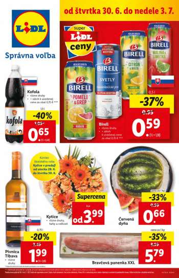 Leták Lidl - 30.6.2022 - 3.7.2022.