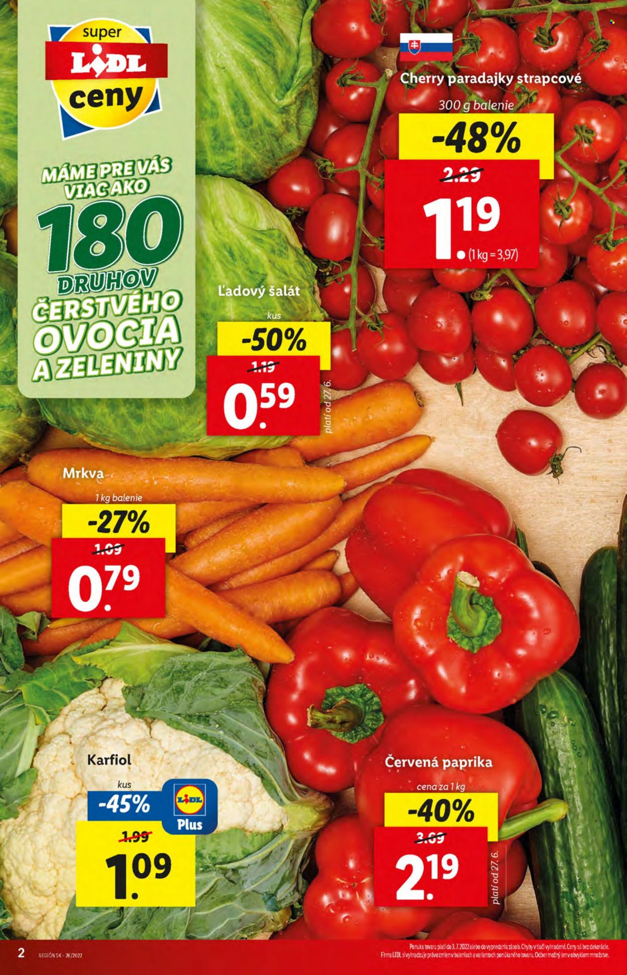 Leták Lidl - 30.6.2022 - 3.7.2022. Strana 2