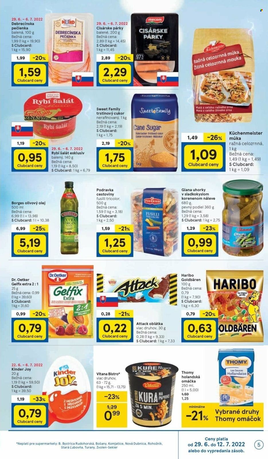 Leták TESCO supermarket - 29.6.2022 - 6.7.2022. Strana 5
