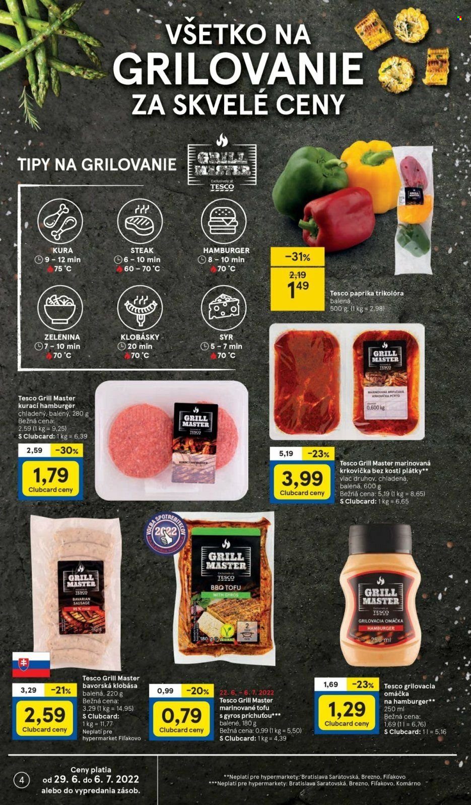 Leták TESCO - 29.6.2022 - 6.7.2022. Strana 4