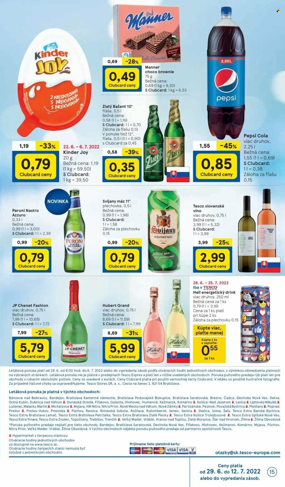 Leták TESCO - 29.6.2022 - 6.7.2022. Strana 15