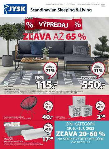 Leták JYSK - 29.6.2022 - 12.7.2022.