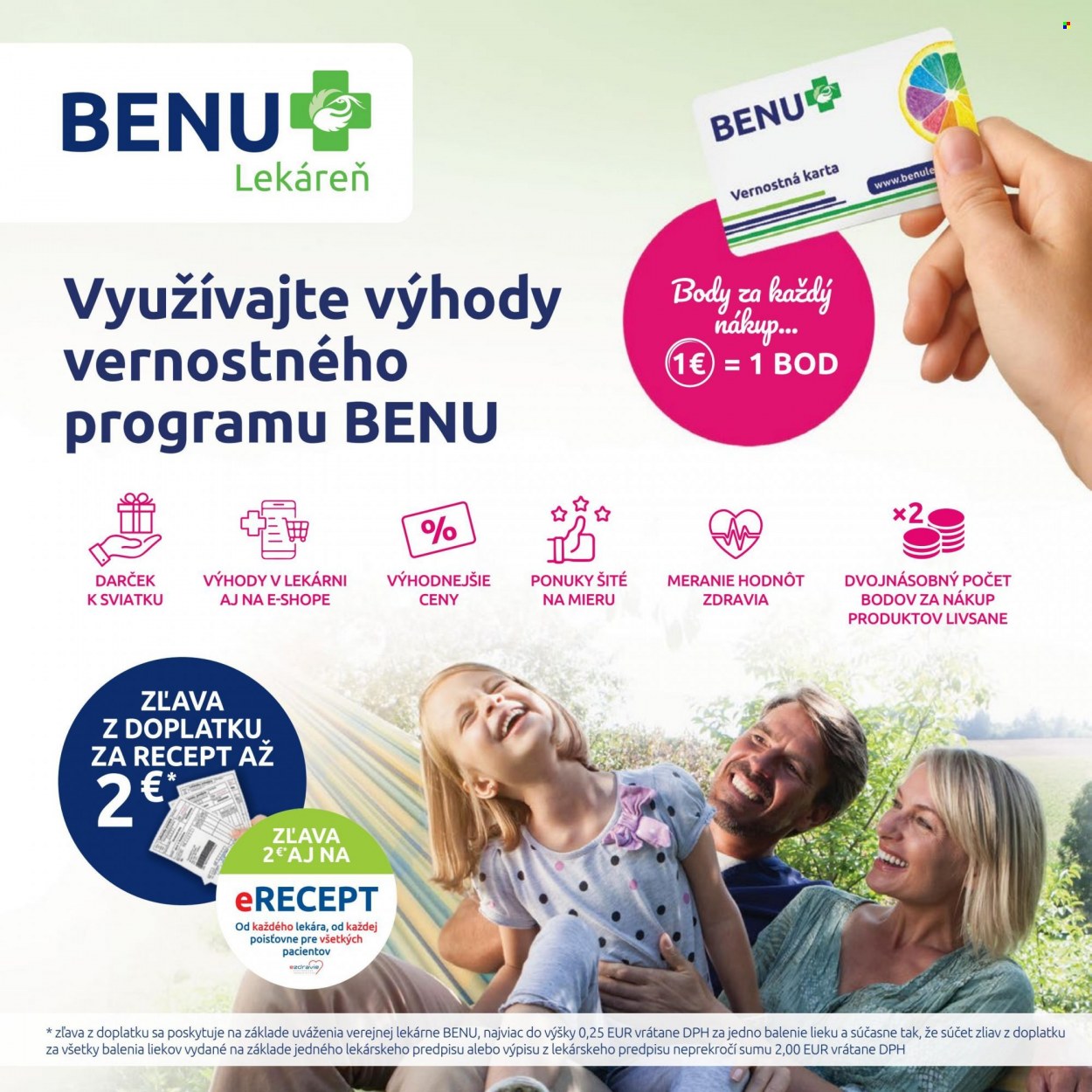 Leták BENU Lekáreň - 1.7.2022 - 31.8.2022. Strana 8