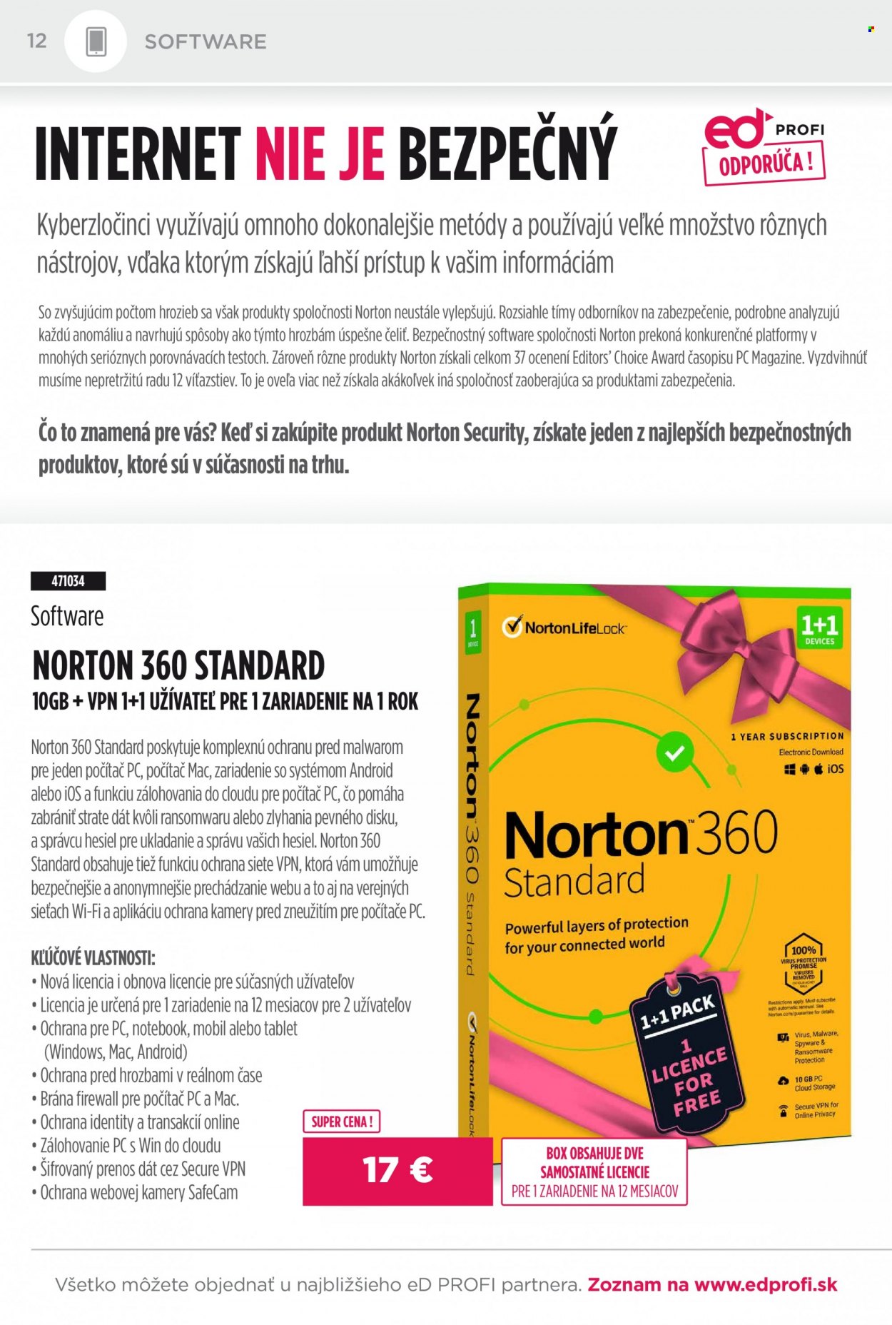 Leták eD PROFI - 1.7.2022 - 31.7.2022. Strana 12