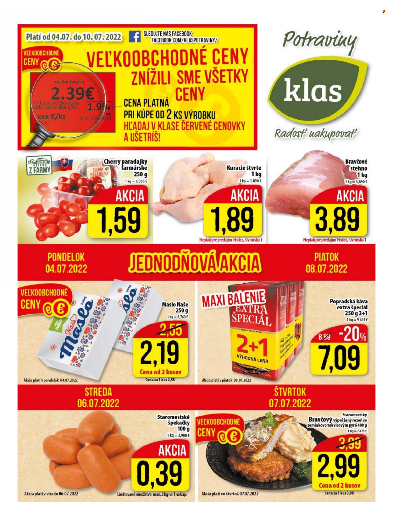 Leták Klas - 4.7.2022 - 10.7.2022. Strana 1