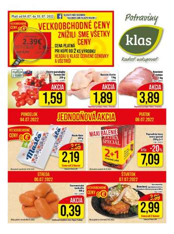 Leták Klas - 4.7.2022 - 10.7.2022.