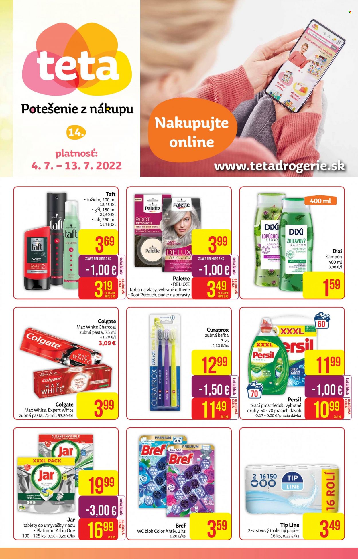 Leták Teta drogerie - 4.7.2022 - 13.7.2022. Strana 1