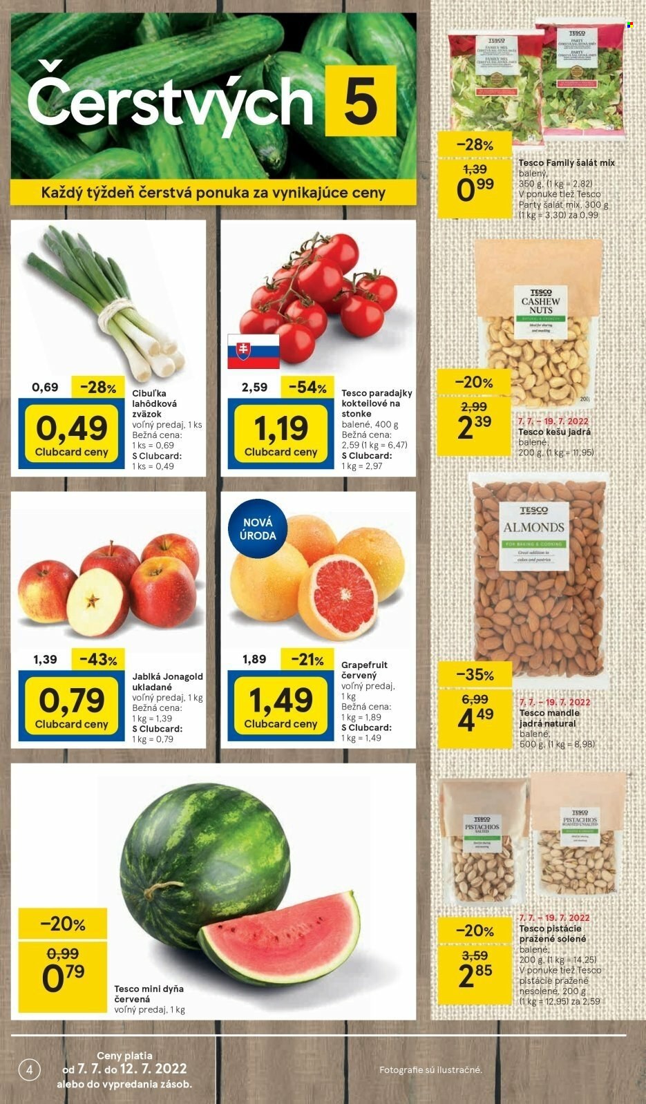 Leták TESCO - 7.7.2022 - 12.7.2022. Strana 4