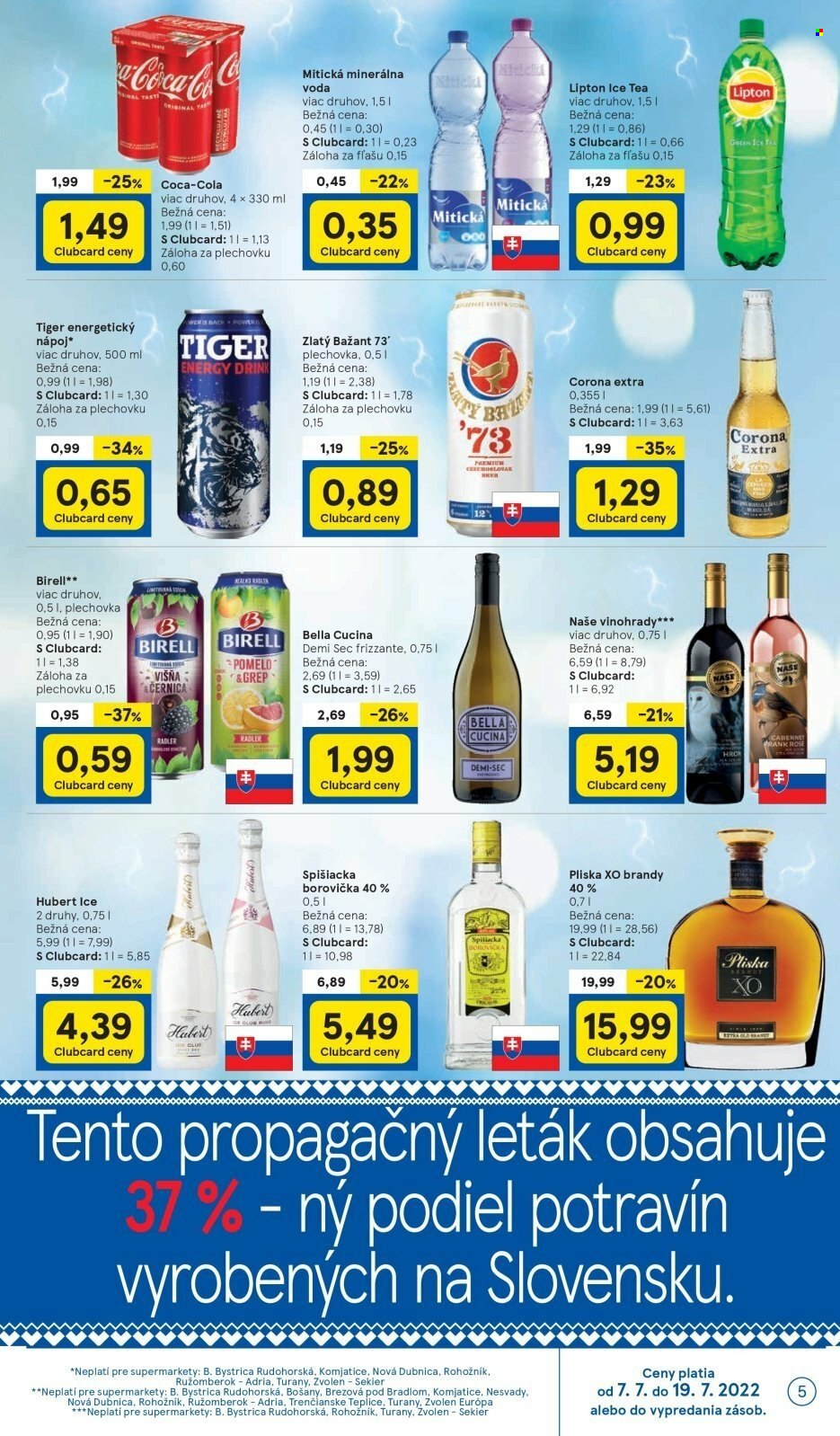 Leták TESCO supermarket - 7.7.2022 - 12.7.2022. Strana 5