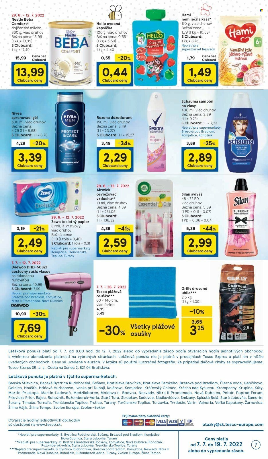 Leták TESCO supermarket - 7.7.2022 - 12.7.2022. Strana 7