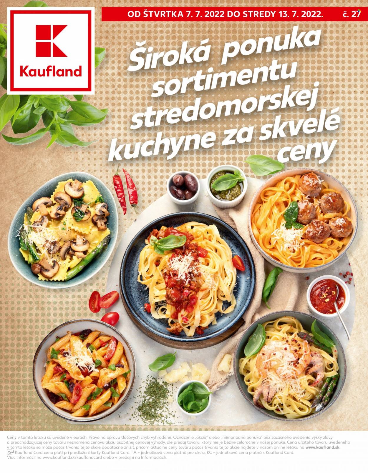 Leták Kaufland - 7.7.2022 - 13.7.2022. Strana 1