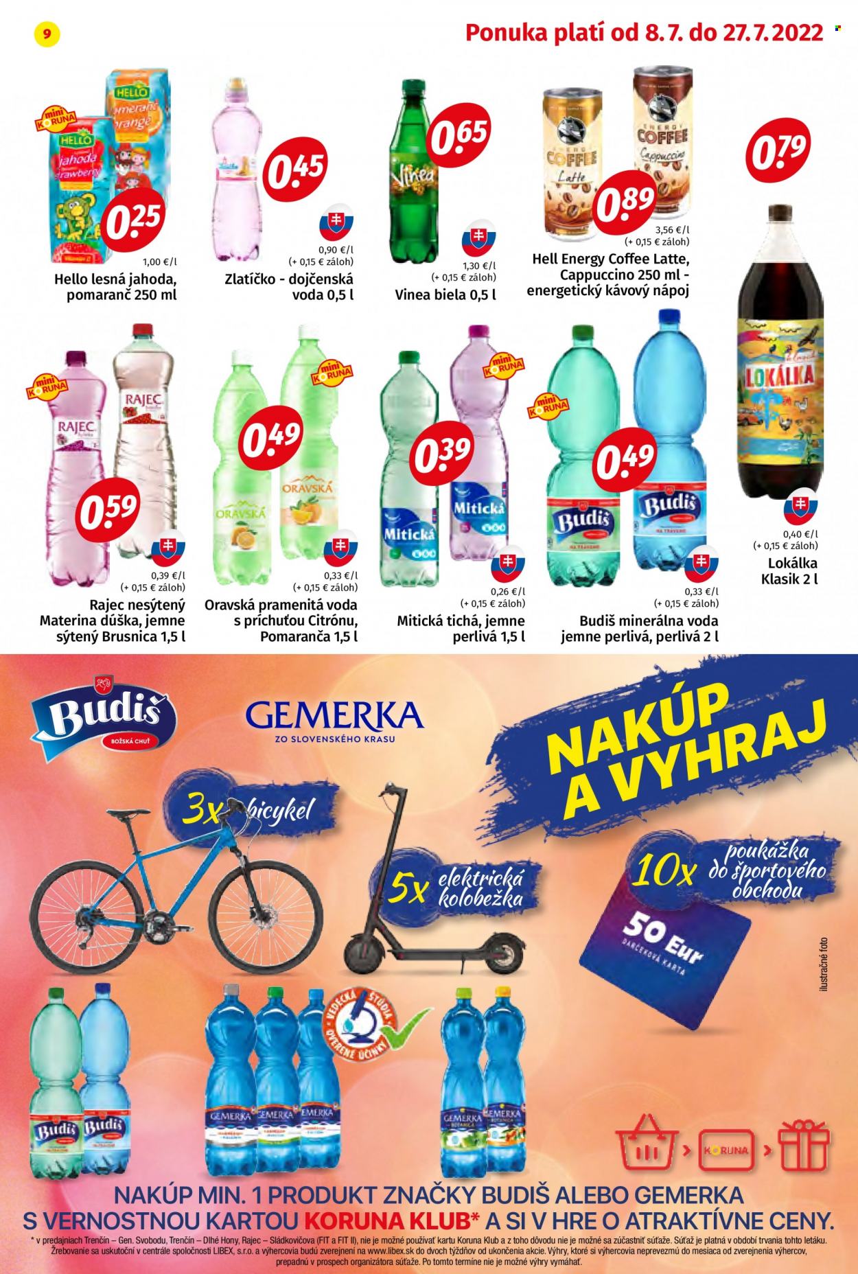Leták Potraviny KORUNA - 8.7.2022 - 27.7.2022. Strana 9