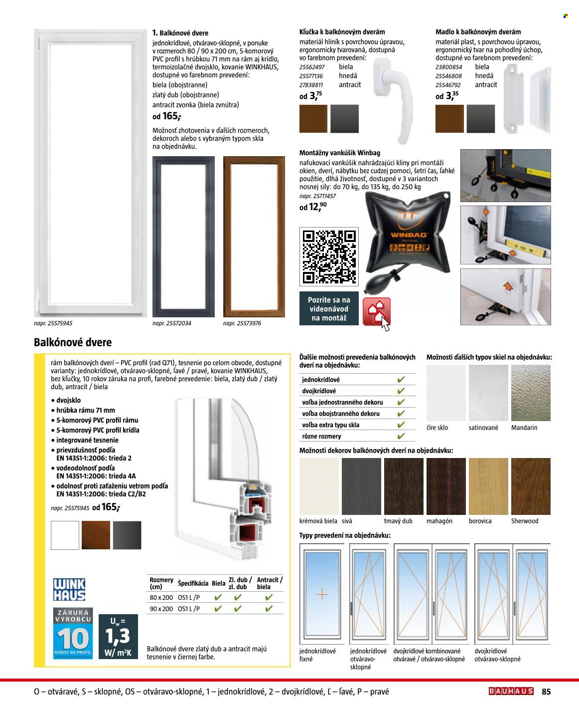 thumbnail - Leták Bauhaus - 8.7.2022 - 31.12.2022 - Produkty v akcii - vankúš, dvere, kľučka. Strana 83.
