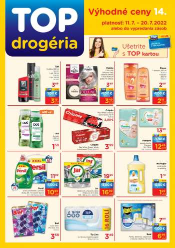 Leták TOP drogéria - 11.7.2022 - 20.7.2022.