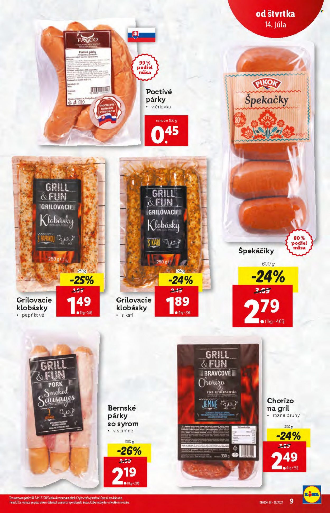 Leták Lidl - 14.7.2022 - 17.7.2022. Strana 9