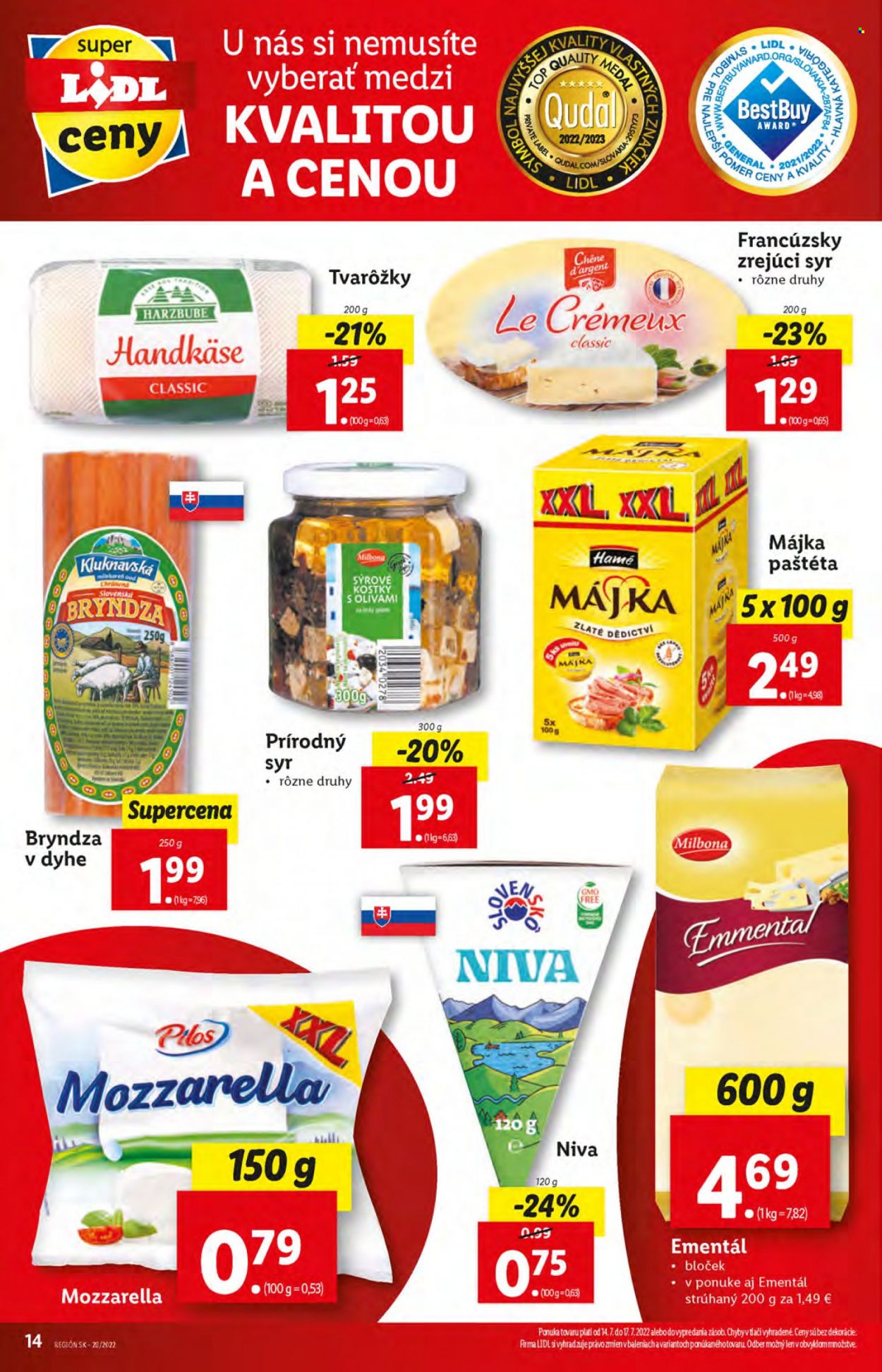 Leták Lidl - 14.7.2022 - 17.7.2022. Strana 14