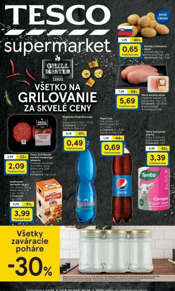 Leták TESCO supermarket - 13.7.2022 - 19.7.2022.