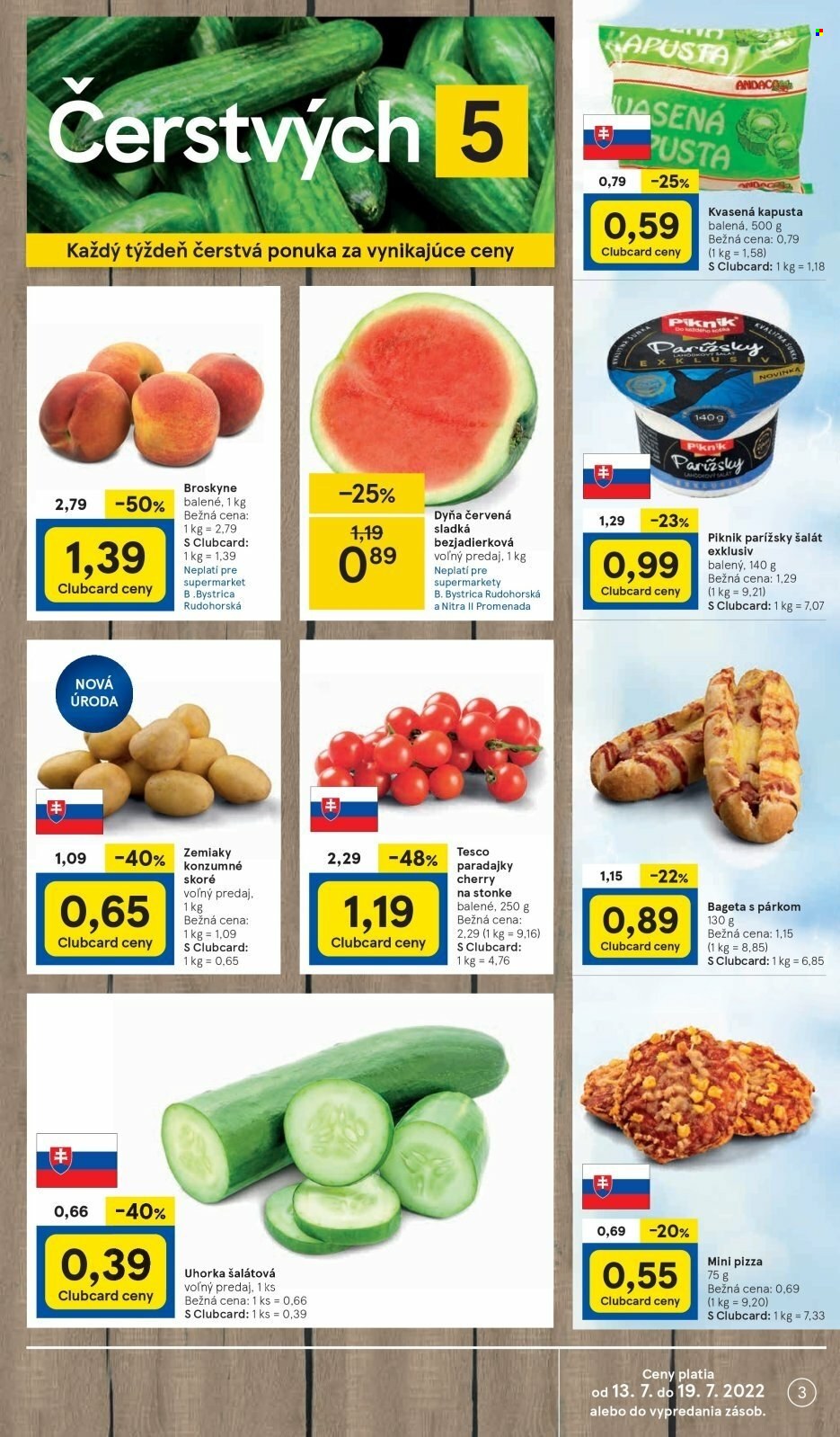 Leták TESCO supermarket - 13.7.2022 - 19.7.2022. Strana 3