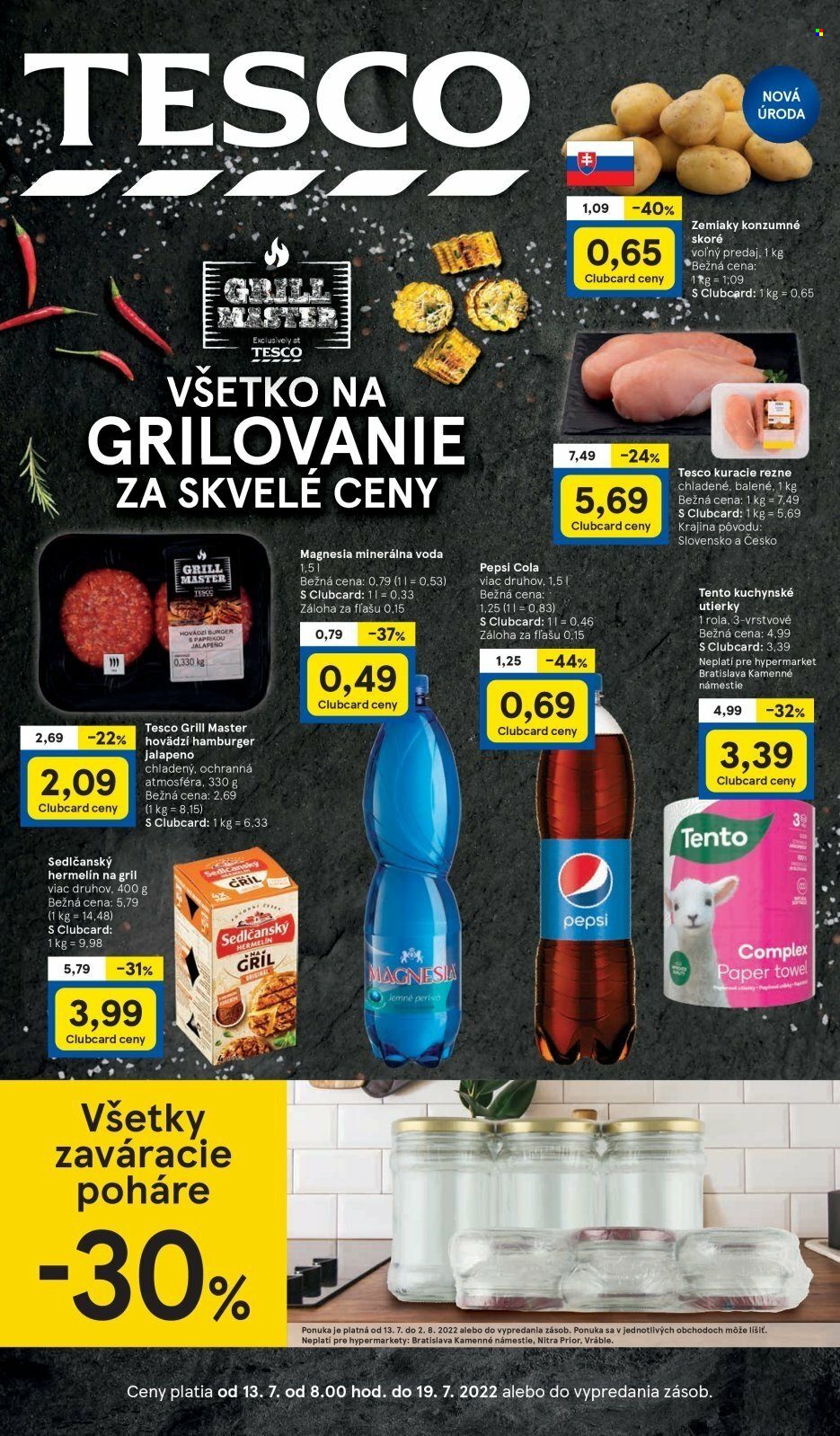 Leták TESCO - 13.7.2022 - 19.7.2022. Strana 1