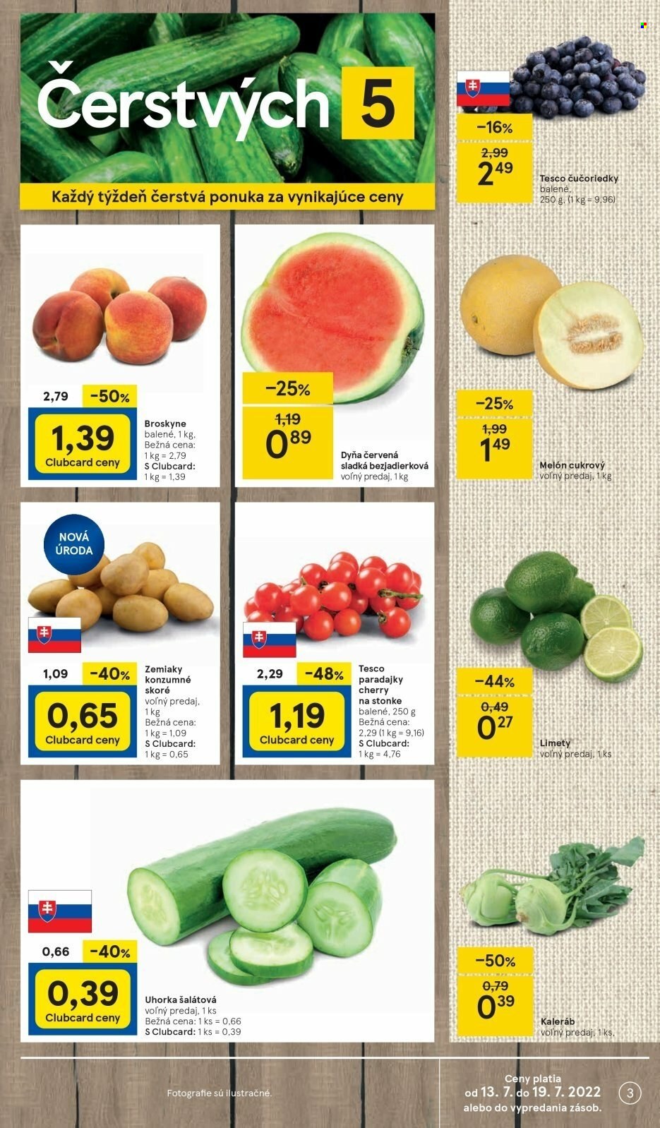 Leták TESCO - 13.7.2022 - 19.7.2022. Strana 3