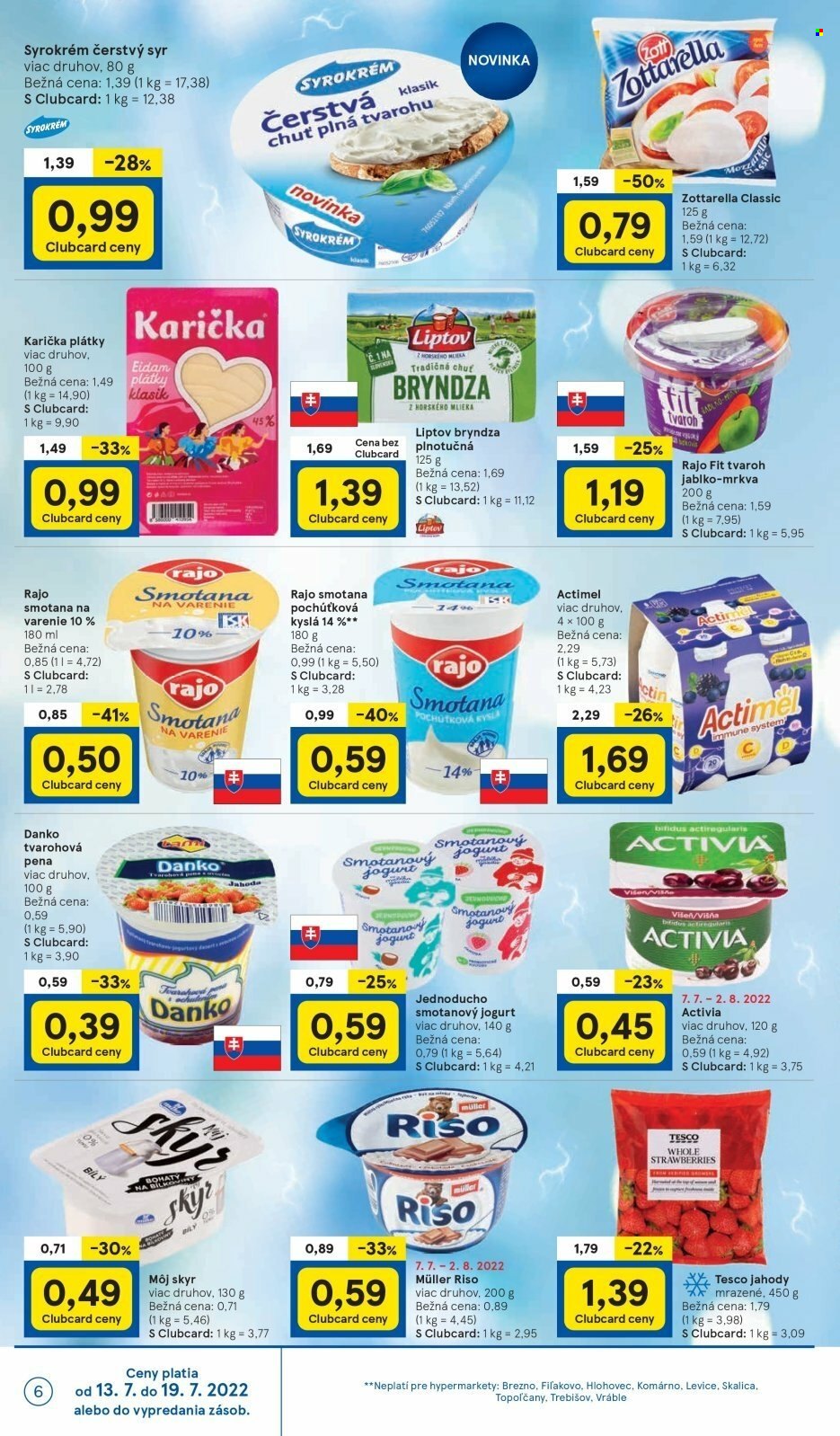 Leták TESCO - 13.7.2022 - 19.7.2022. Strana 6