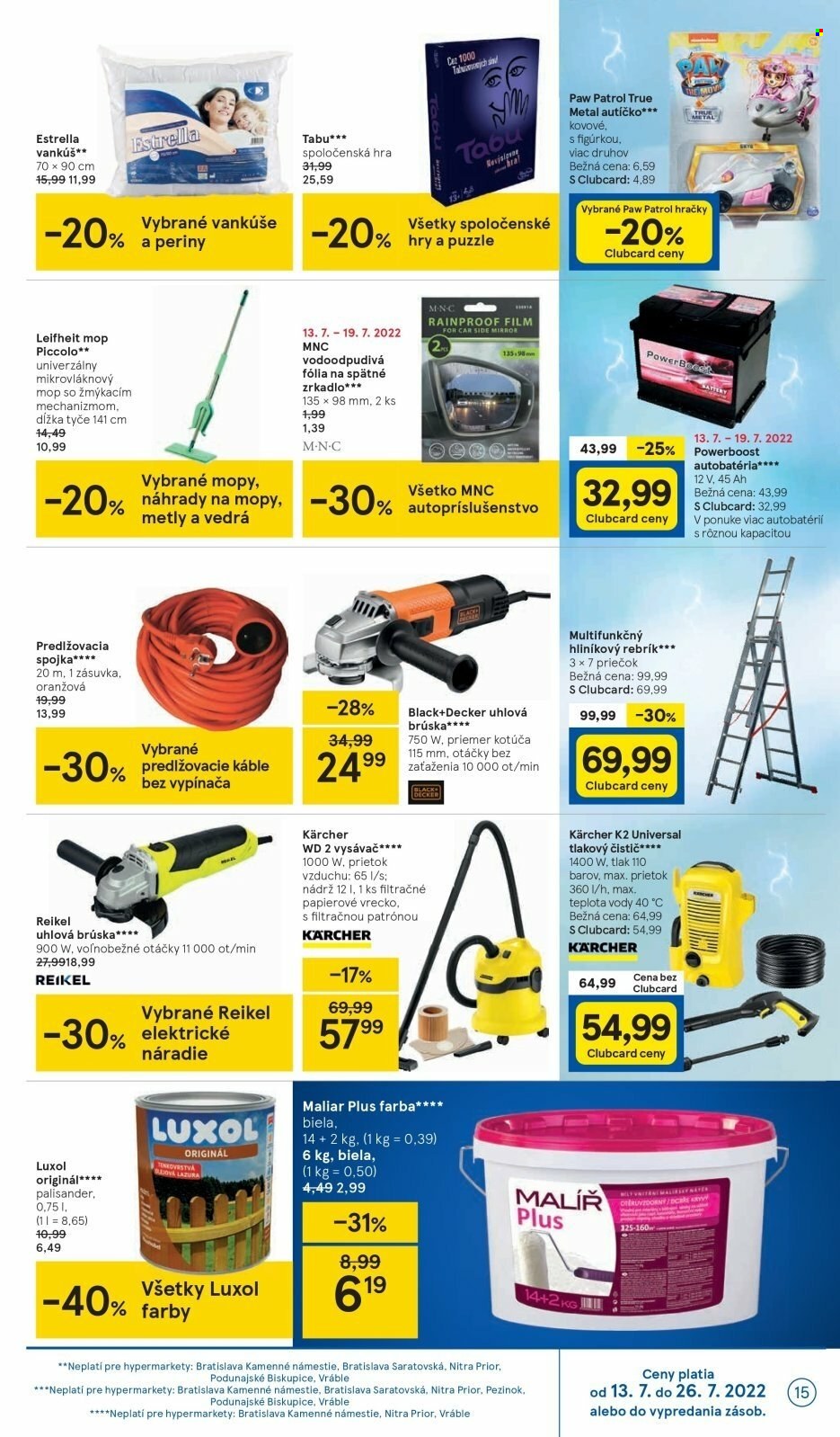 Leták TESCO - 13.7.2022 - 19.7.2022. Strana 15
