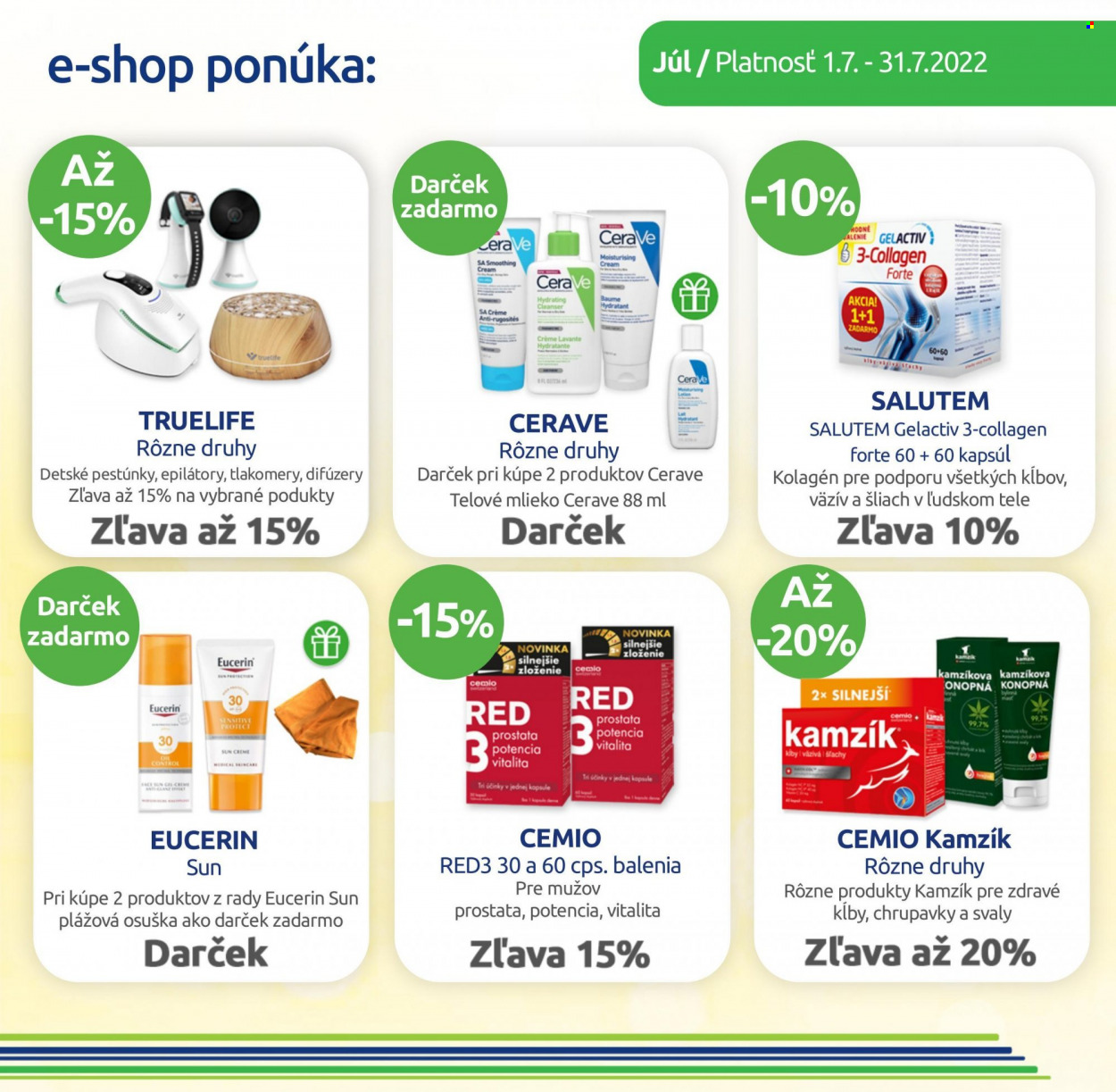 Leták BENU Lekáreň - 1.7.2022 - 31.7.2022. Strana 2