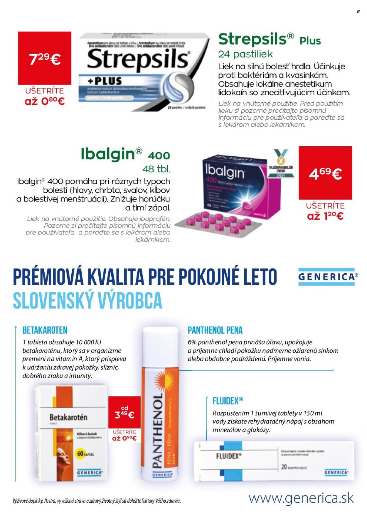 Leták Schneider Lekáreň - 1.7.2022 - 31.8.2022. Strana 3