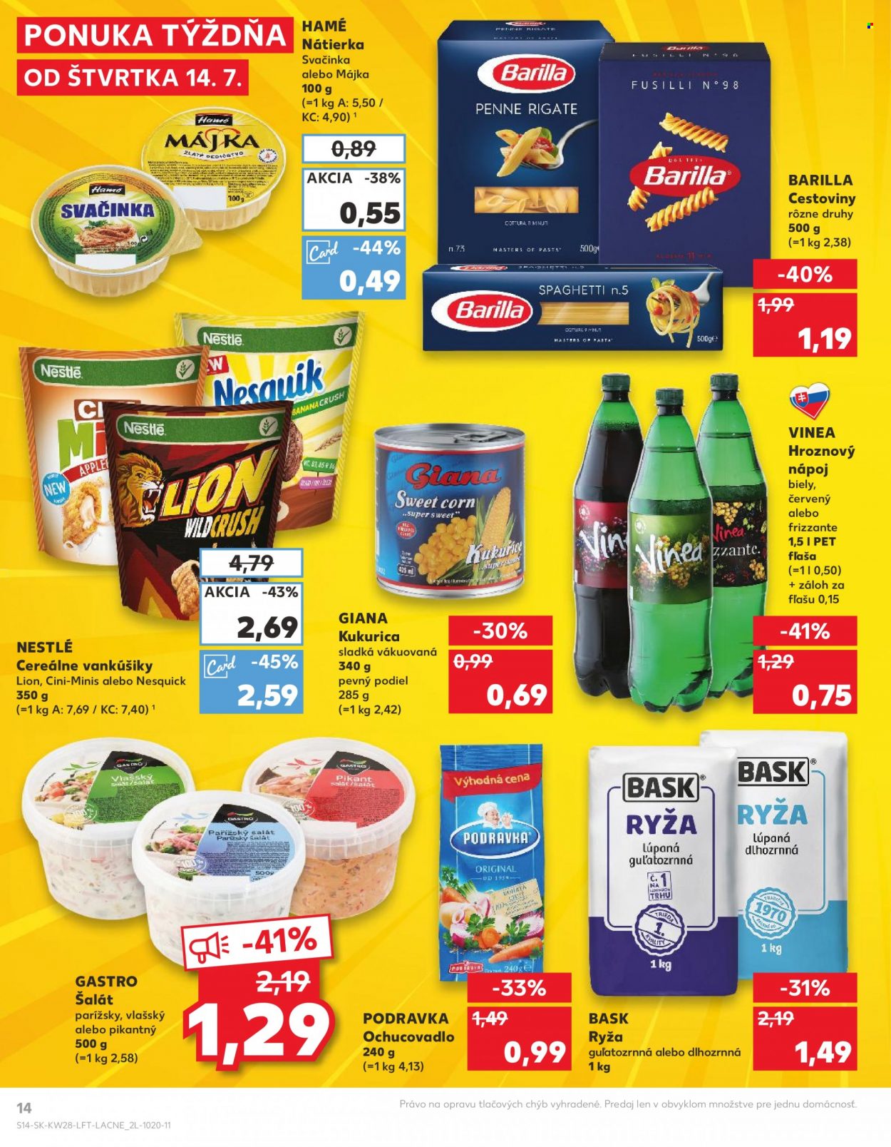 Leták Kaufland - 14.7.2022 - 20.7.2022. Strana 14