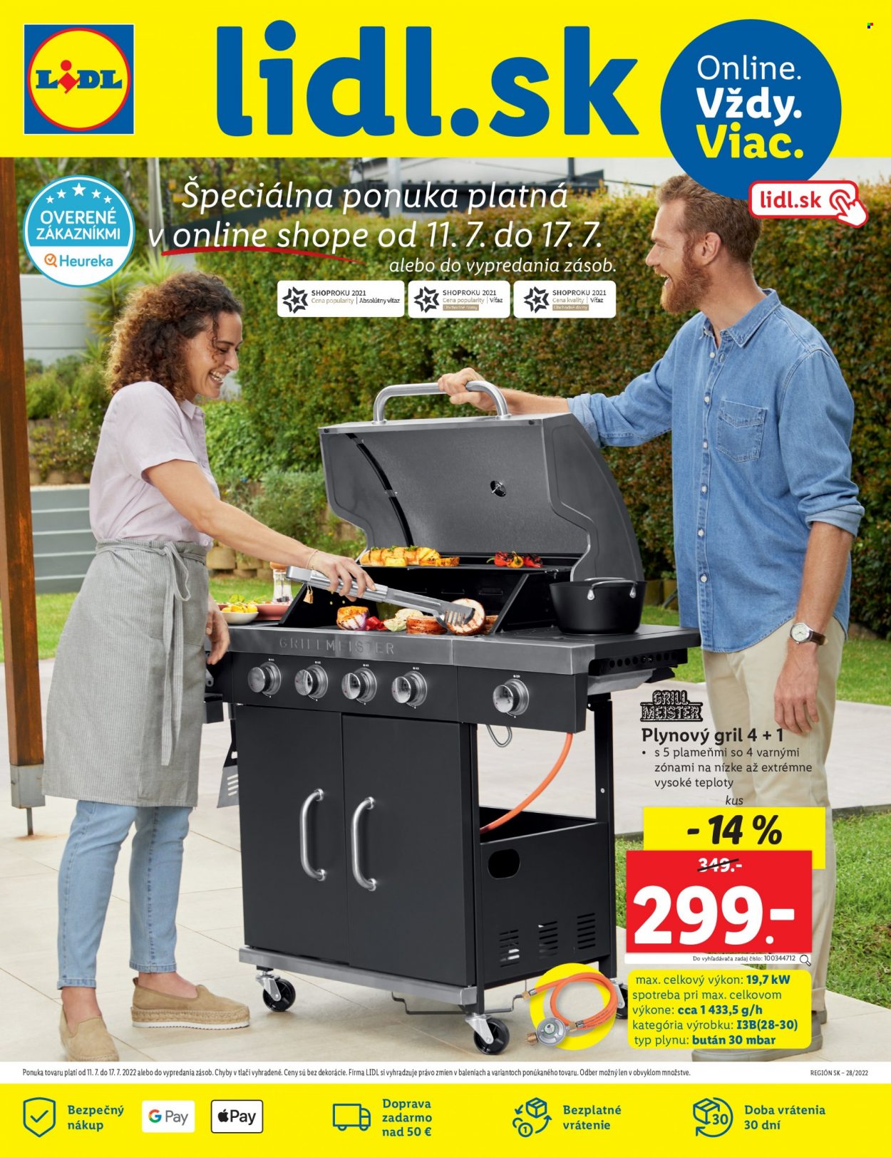 Leták Lidl - 11.7.2022 - 17.7.2022. Strana 1