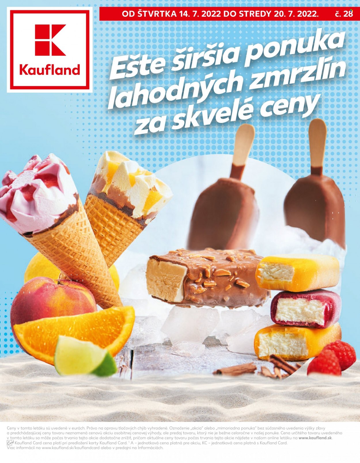 Leták Kaufland - 14.7.2022 - 20.7.2022. Strana 1