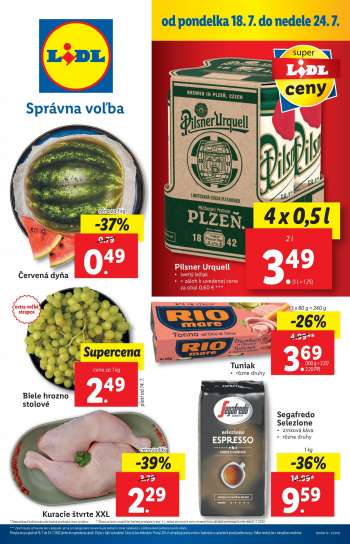Leták Lidl - 18.7.2022 - 24.7.2022.
