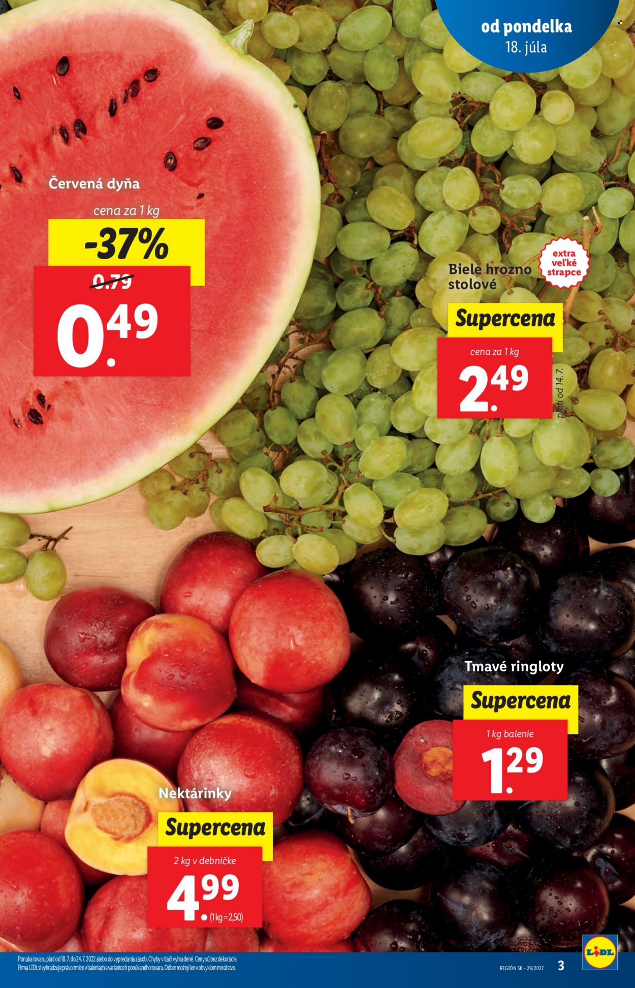 Leták Lidl - 18.7.2022 - 24.7.2022. Strana 3