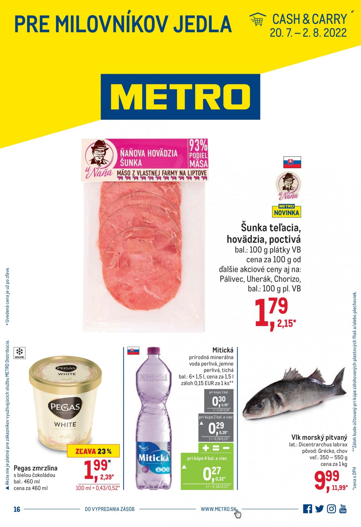 Leták Metro - 20.7.2022 - 2.8.2022. Strana 1