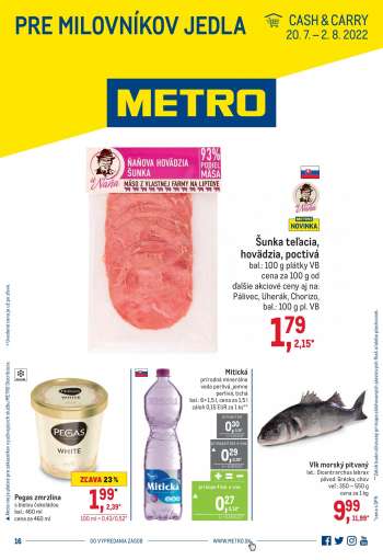 Leták Metro - 20.7.2022 - 2.8.2022.