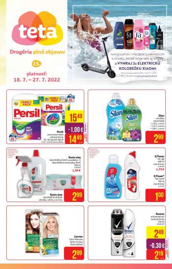 Leták Teta drogerie - 18.7.2022 - 27.7.2022.