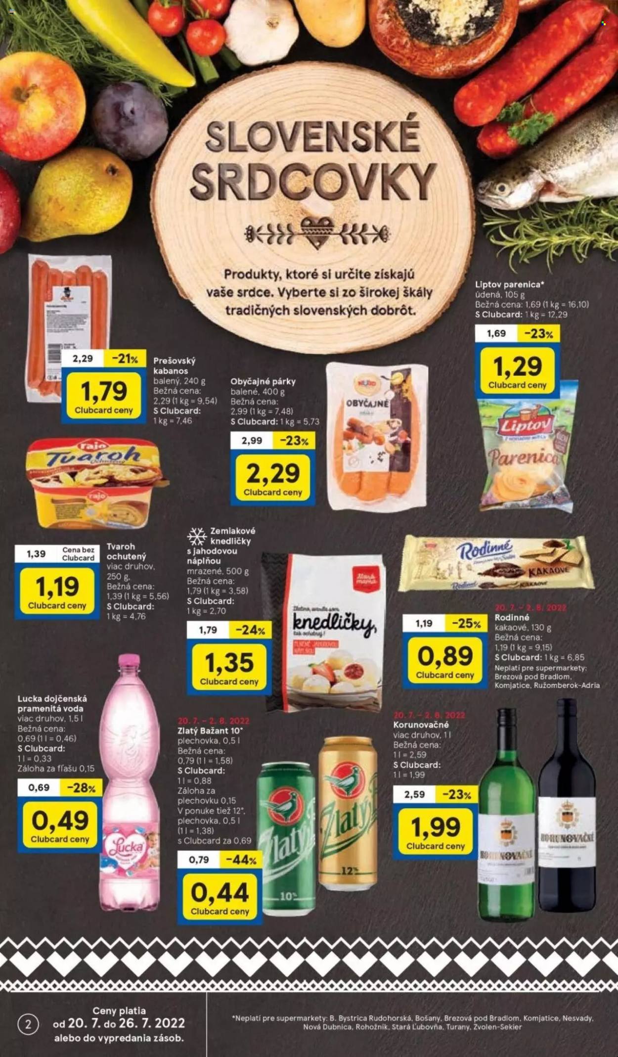 Leták TESCO supermarket - 20.7.2022 - 26.7.2022. Strana 2