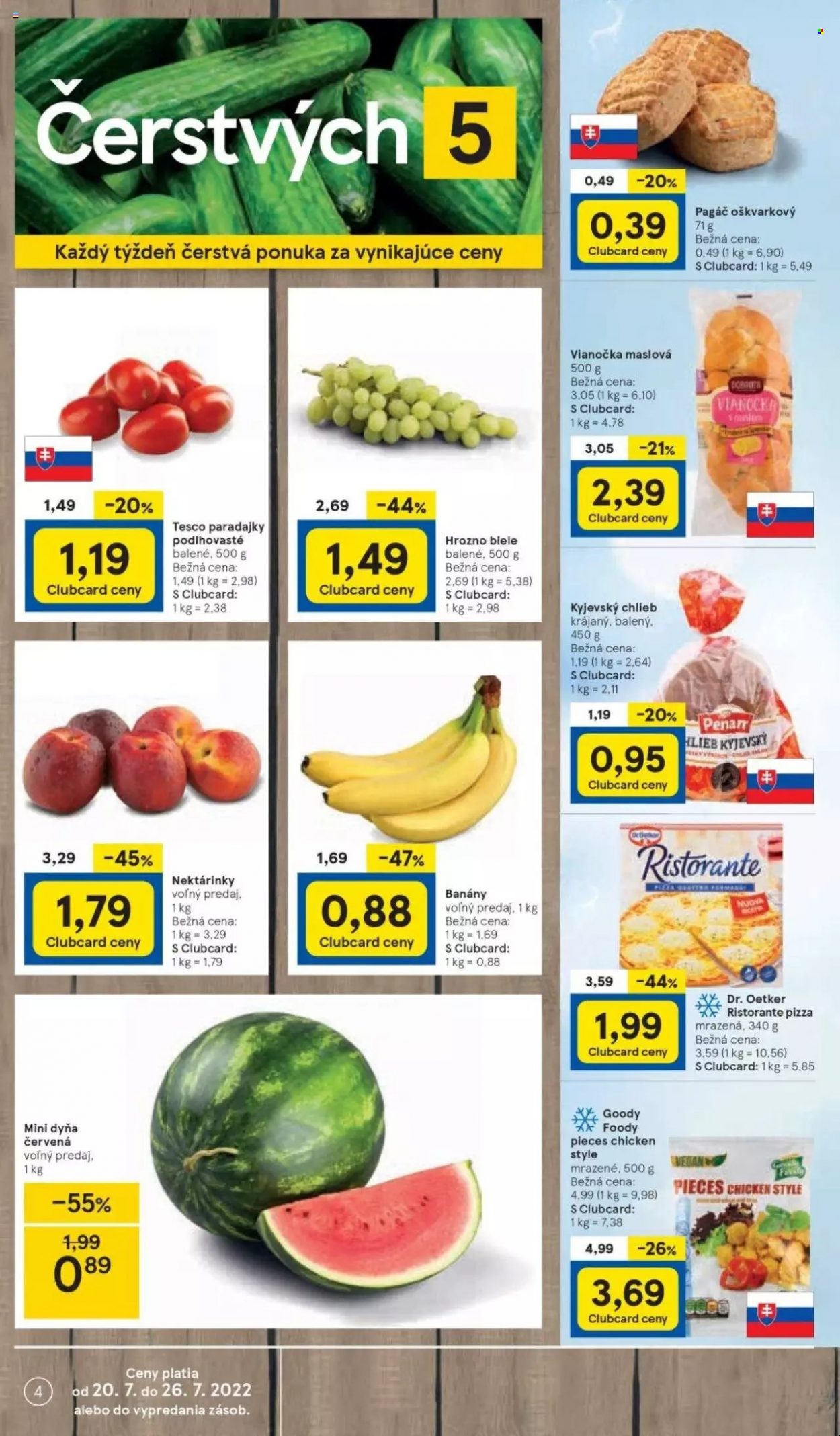 Leták TESCO supermarket - 20.7.2022 - 26.7.2022. Strana 4