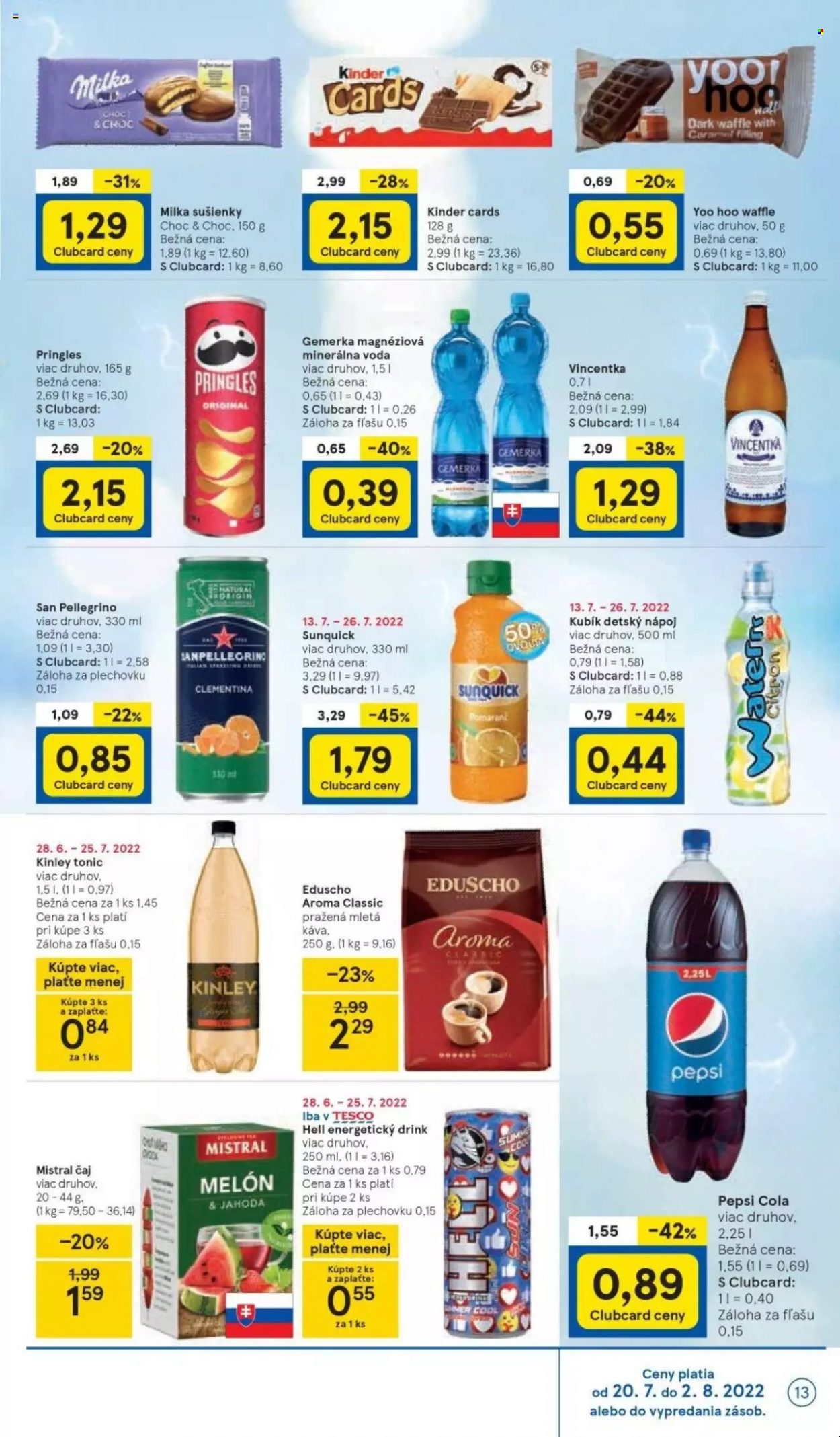 Leták TESCO - 20.7.2022 - 26.7.2022. Strana 13