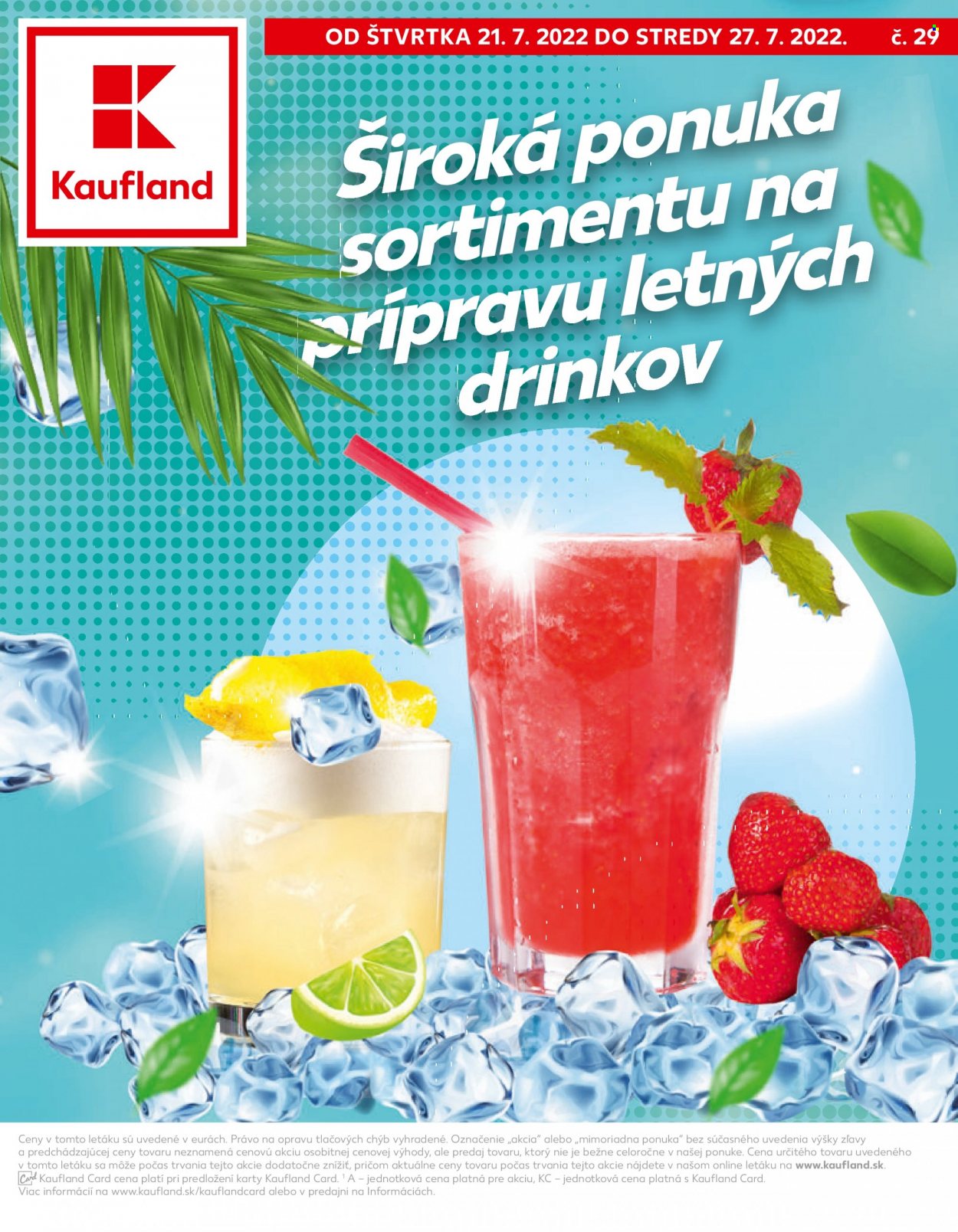 Leták Kaufland - 21.7.2022 - 27.7.2022. Strana 1