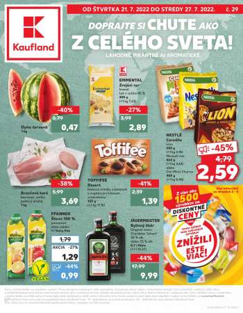 Leták Kaufland - 21.7.2022 - 27.7.2022.