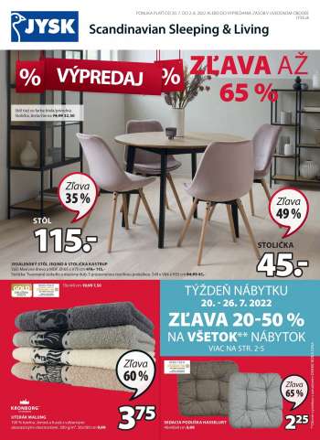 Leták JYSK - 20.7.2022 - 2.8.2022.