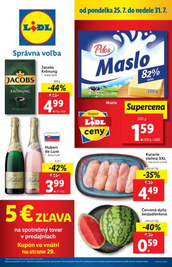 Leták Lidl - 25.7.2022 - 31.7.2022.