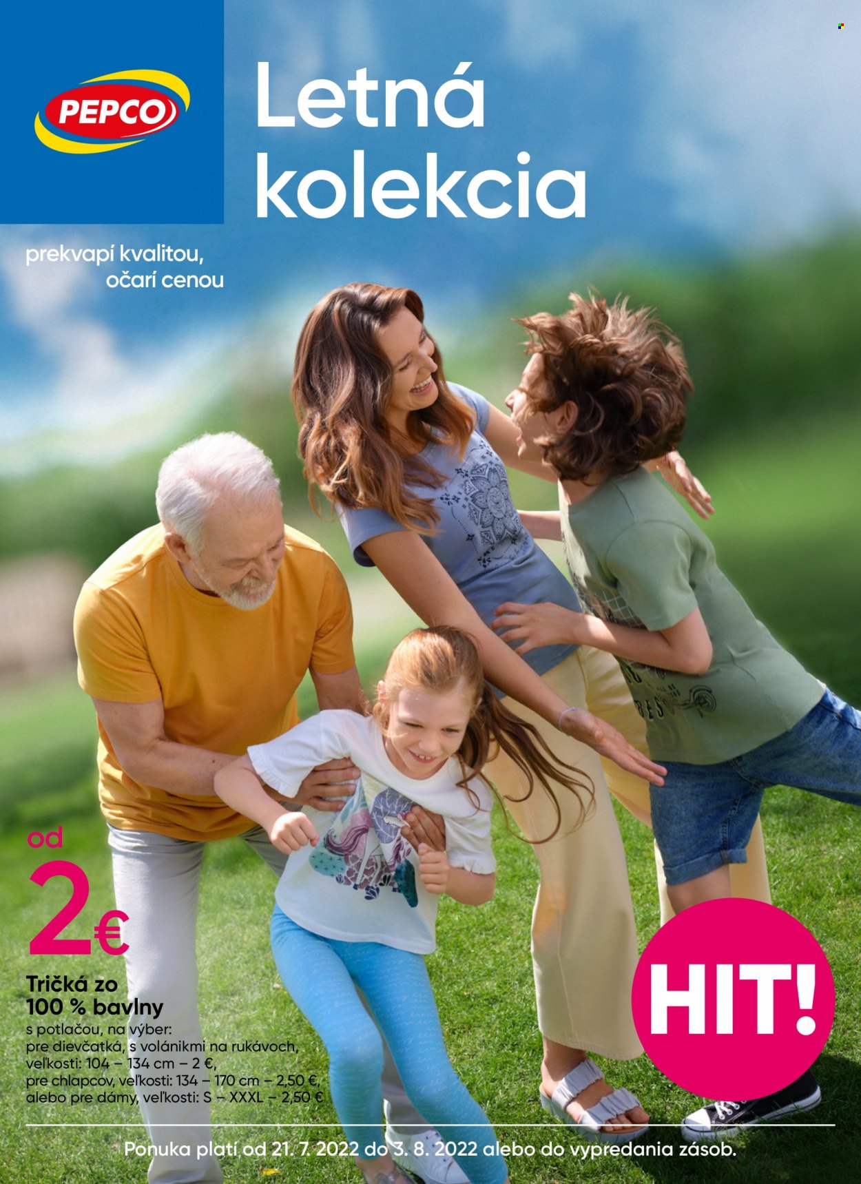 Leták Pepco - 21.7.2022 - 3.8.2022. Strana 1