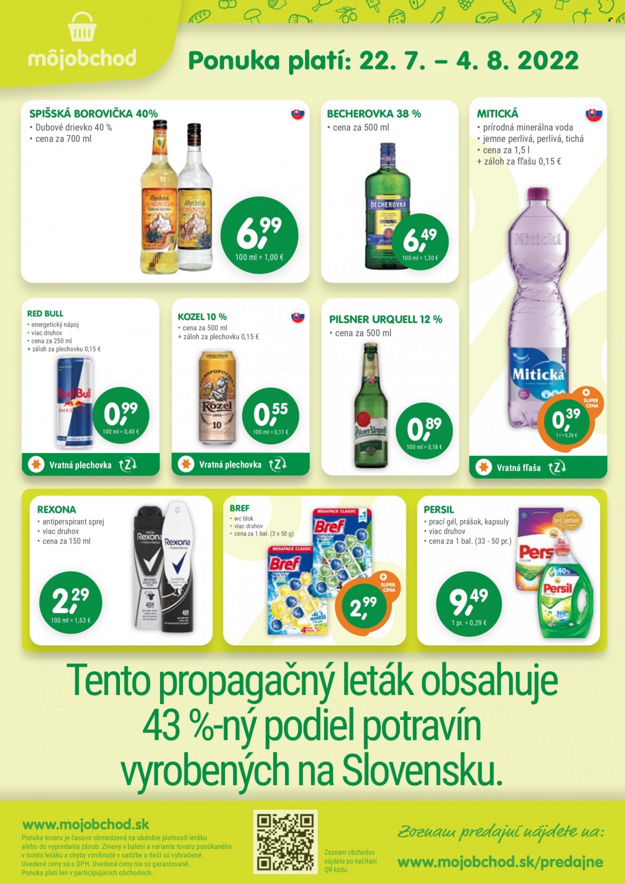 Leták Môj obchod - 22.7.2022 - 4.8.2022. Strana 4