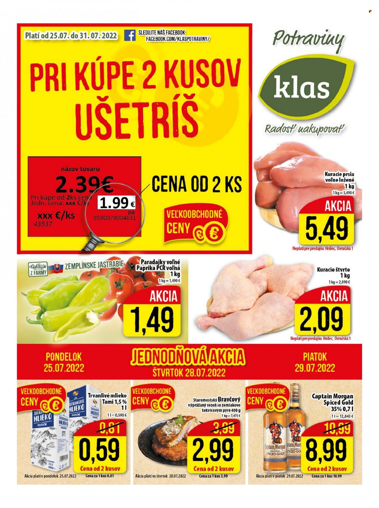Leták Klas - 25.7.2022 - 31.7.2022. Strana 1