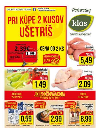 Leták Klas - 25.7.2022 - 31.7.2022.