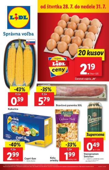 Leták Lidl - 28.7.2022 - 31.7.2022.